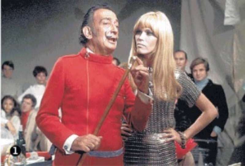 salvador dali' e amanda lear negli anni 60