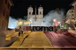 tifosi roma piazza di spagna