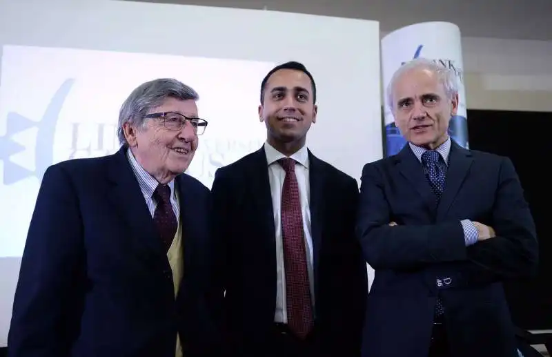 vincenzo scotti, luigi di maio, piero schiavazzi alla link university