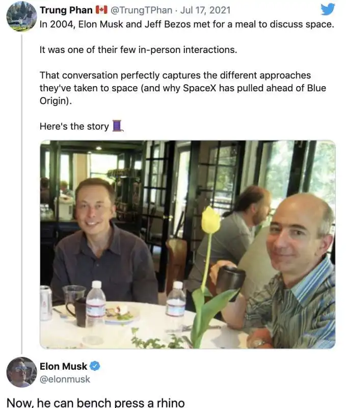 elon musk jeff bezos tweet