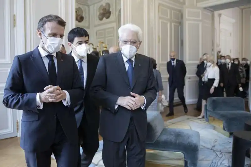 emmanuel macron sergio mattarella   