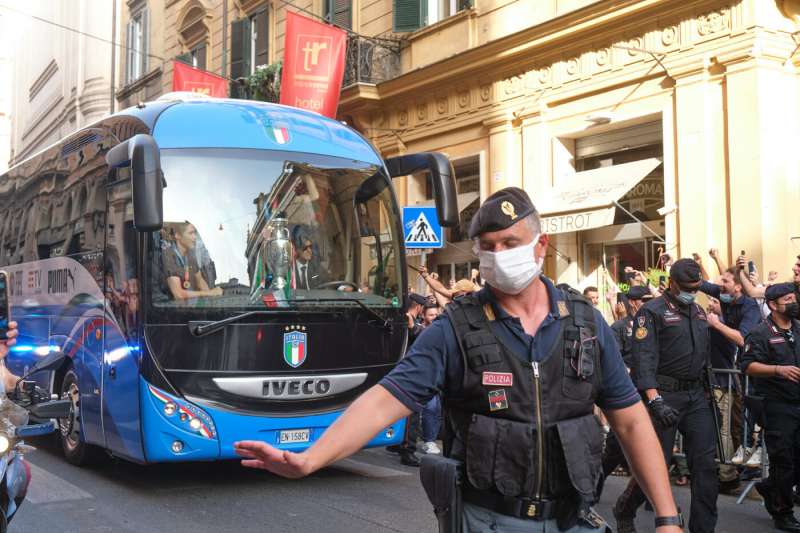 i festeggiamenti della nazionale a roma 3