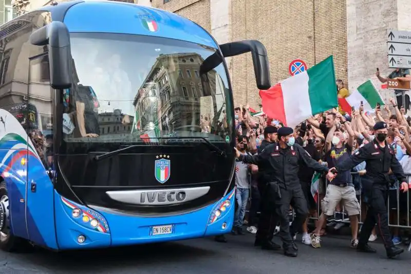 i festeggiamenti della nazionale a roma 5