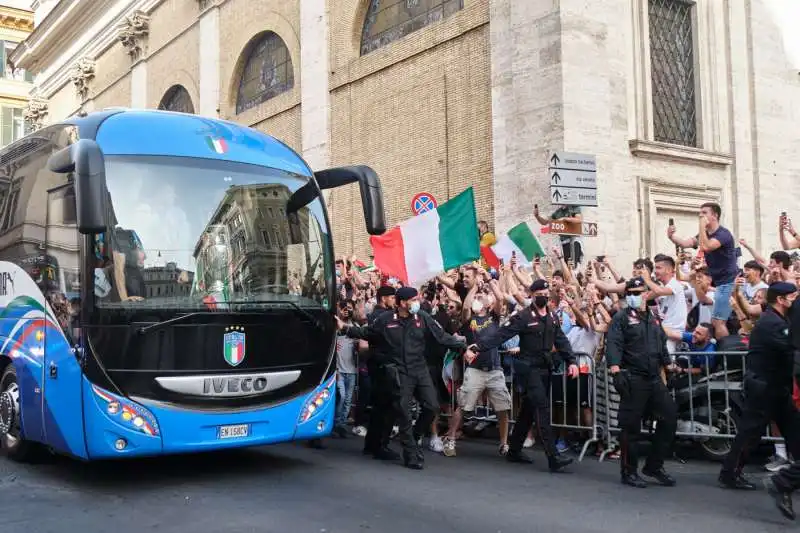 i festeggiamenti della nazionale a roma 6