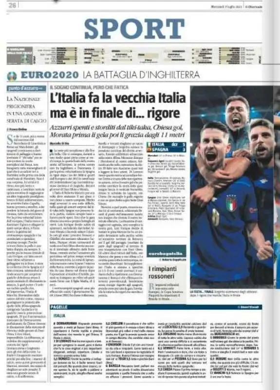 il giornale italia spagna