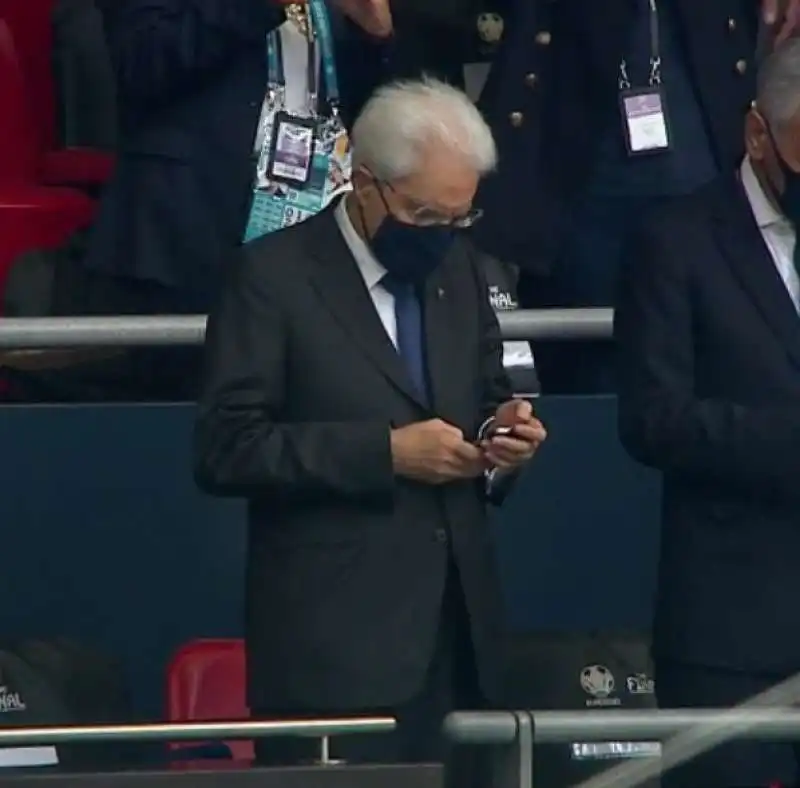 ITALIA INGHILTERRA - SERGIO MATTARELLA A WEMBLEY  