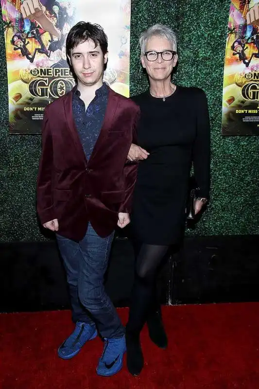 Jamie Lee Curtis con il figlio Thomas