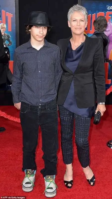 Jamie Lee Curtis con il figlio Thomas 2