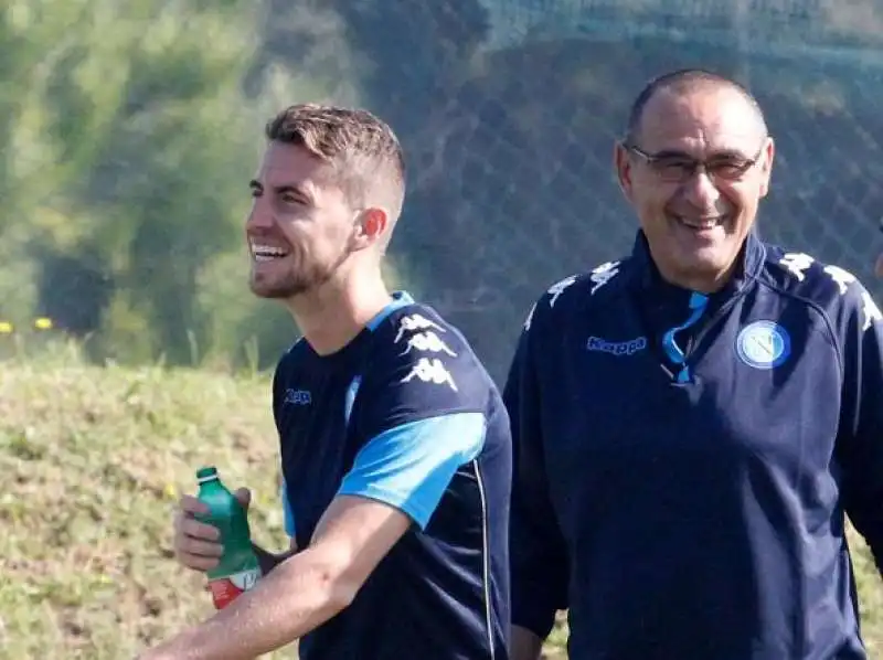 jorginho con maurizio sarri