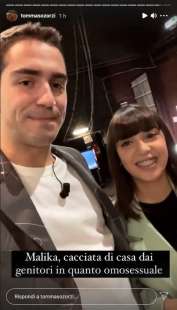 malika chalhy con tommaso zorzi