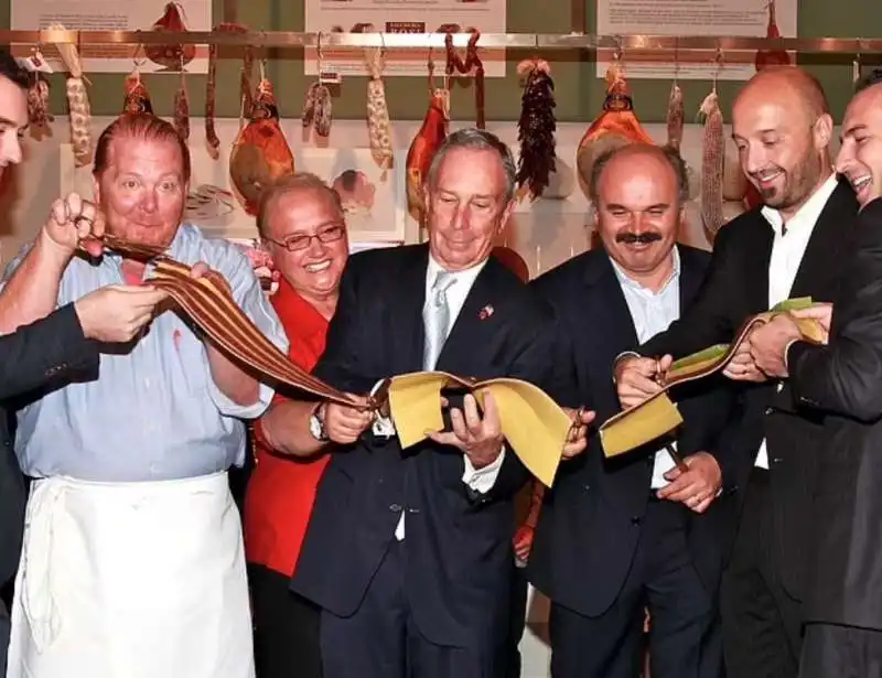 mario batali michael bloomberg  oscar farinetti joe bastianich   eataly new york 