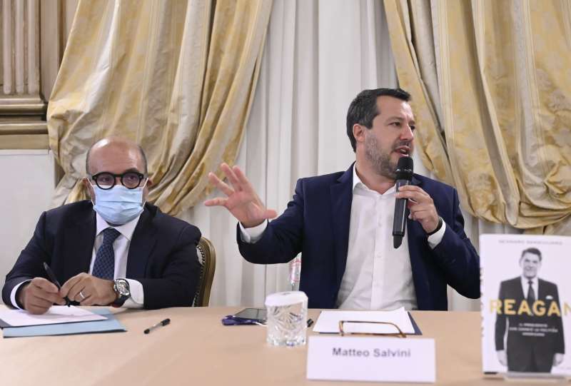 matteo salvini gennaro sangiuliano foto di bacco (3)