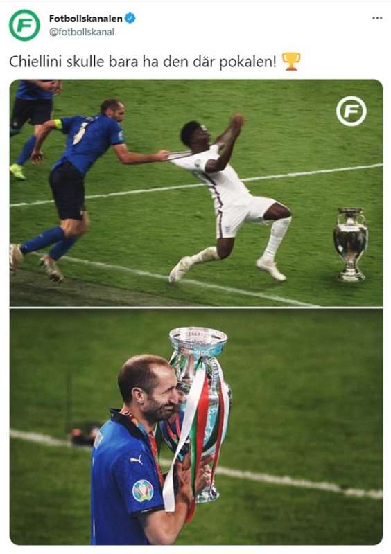 Meme su Chiellini Saka 5