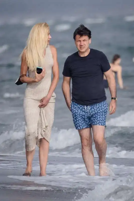 olivia paladino giuseppe conte   ultima spiaggia capalbio  FOTO ENZO RUSSO