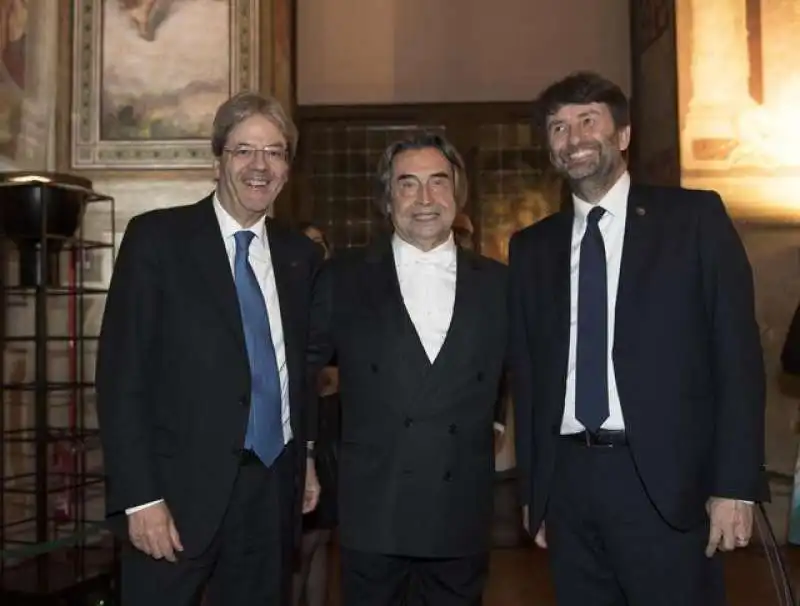 paolo gentiloni riccardo muti dario franceschini 