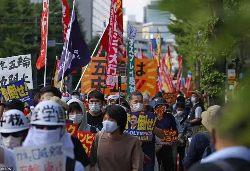 proteste olimpiadi tokyo 2020 5