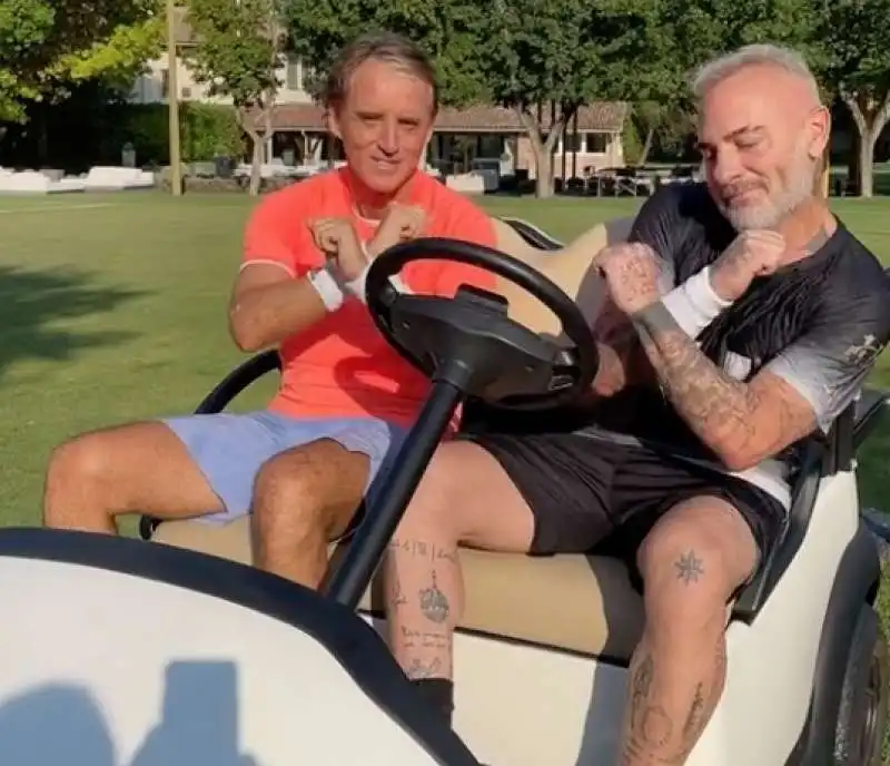 roberto mancini con gianluca vacchi 1