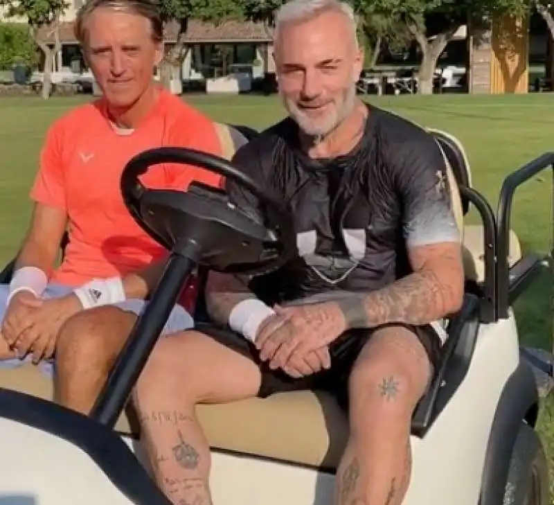 roberto mancini con gianluca vacchi 2