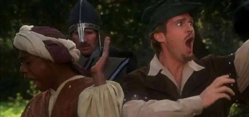 robin hood un uomo in calzamaglia 