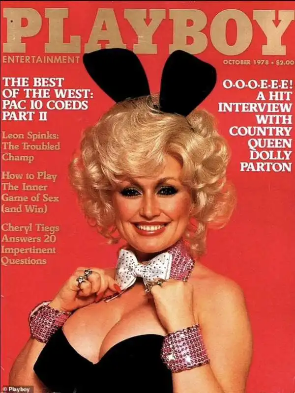 DOLLY PARTON IN COPERTINA SU PLAYBOY NEL 1978