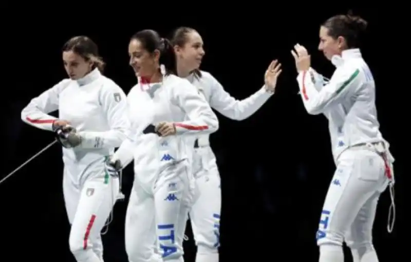 SPADA FEMMINILE  ROSSELLA FIAMINGO, FEDERICA ISOLA, MARA NAVARRIA, ALBERTA SANTUCCIO