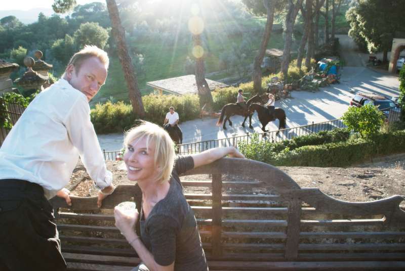 sting e trudie styler al palagio