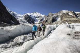 trekking su ghiacciaio