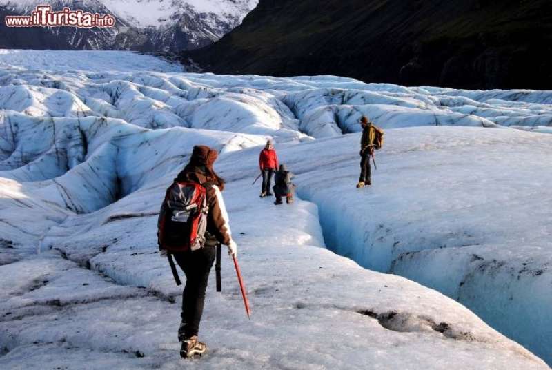 trekking su ghiacciaio