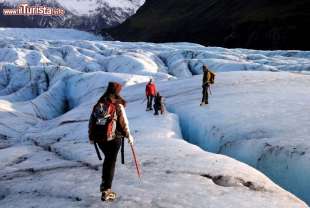 trekking su ghiacciaio