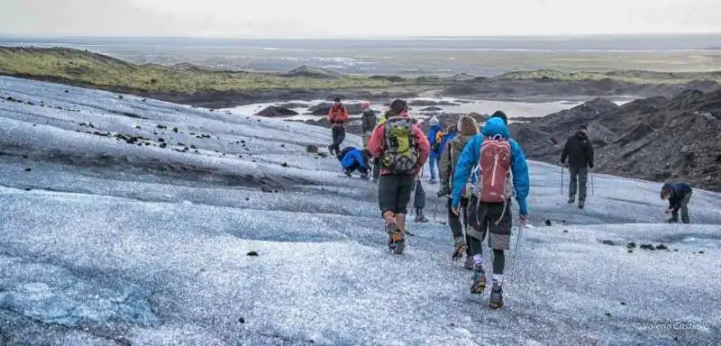 trekking su ghiacciaio