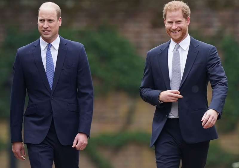 william e harry inaugurano la statua di lady diana 8