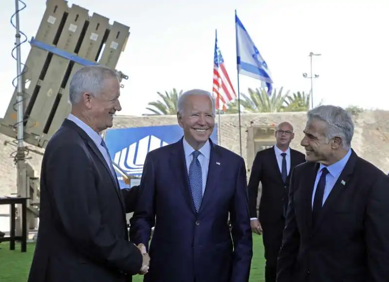 benny gantz joe biden yair lapid 