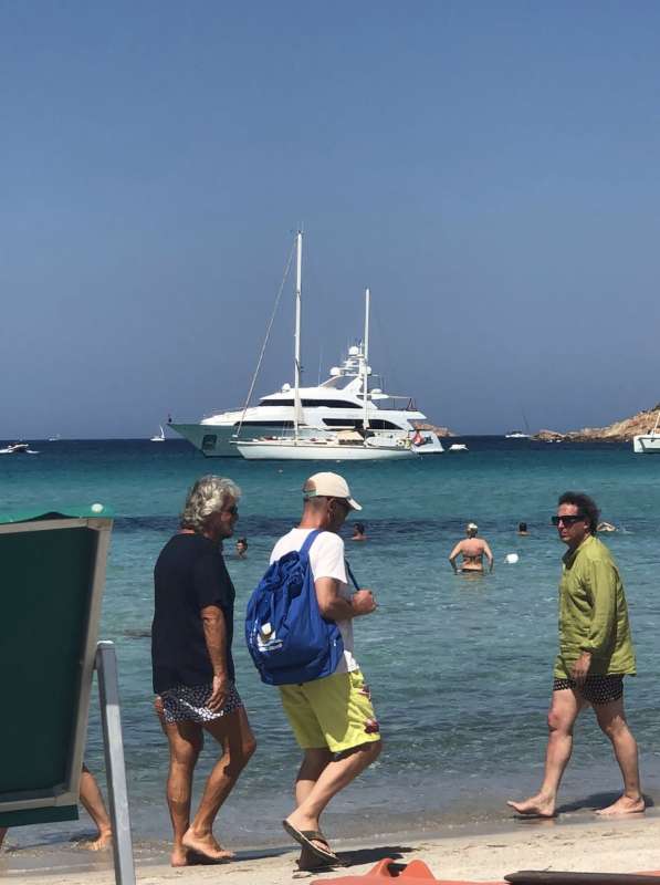 BEPPE GRILLO AL PEVERO DI PORTO CERVO