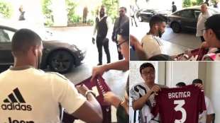 BREMER AUTOGRAFA LA MAGLIA DEL TORINO DI UN TIFOSO