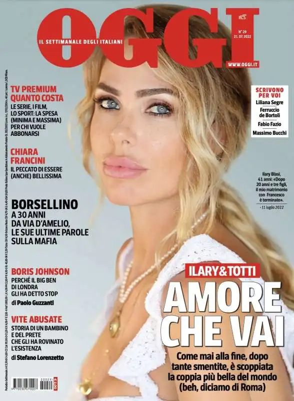 COPERTINA OGGI 14-21 LUGLIO 2022