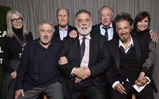 diane keaton, robert deniro, robert duvall, francis ford coppola, james caan, al pacino and talia shire