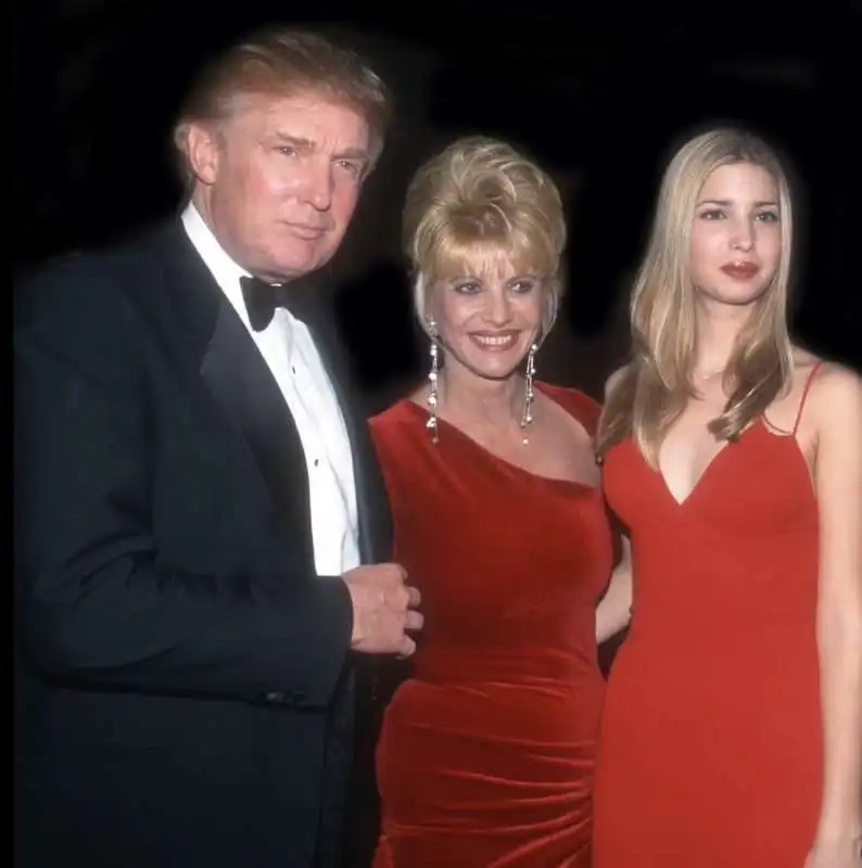 donald, ivana e ivanka trump 