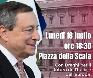 draghi milano piazza della scala