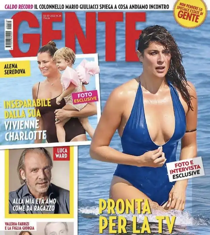 ELISA ISOARDI IN COPERTINA SU GENTE 