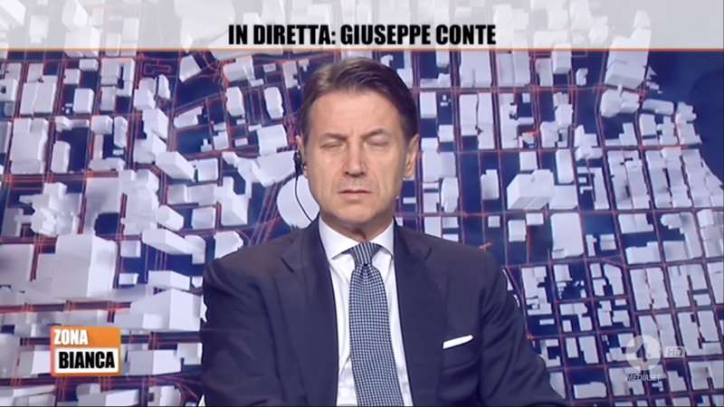 giuseppe conte a zona bianca 1