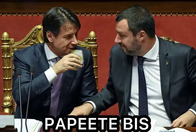 GIUSEPPE CONTE MATTEO SALVINI MEME