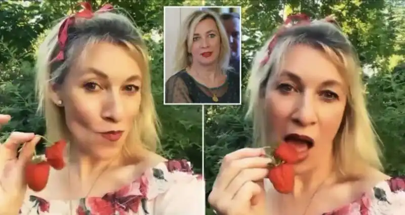 il video di maria zakharova che mangia le fragole   14