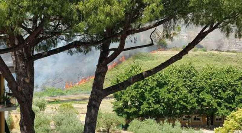 Incendio a Roma