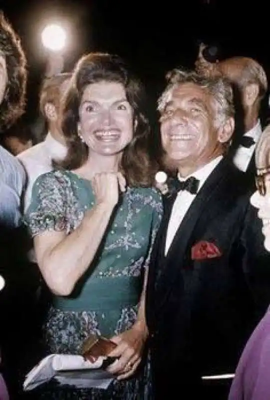 Jaqueline Kennedy e Leonard Bernstein 