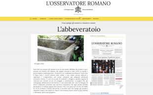 L'ABBEVERATOIO - EDITORIALE DI ANDREA MONDA SULL OSSERVATORE ROMANO