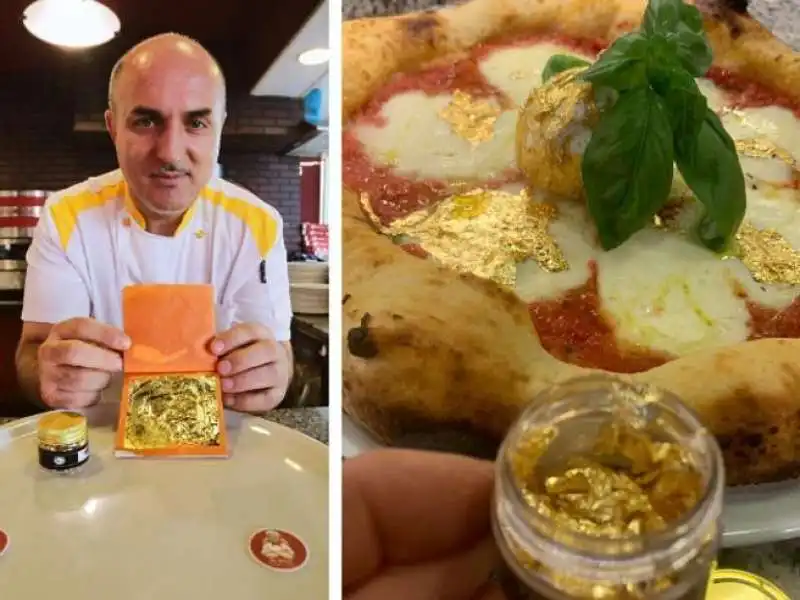 la pizza con la foglia d oro di Robert Nedea 