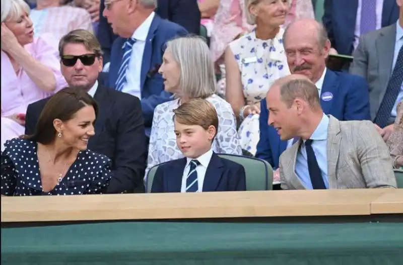 le smorfie del principe george alla finale di wimbledon 