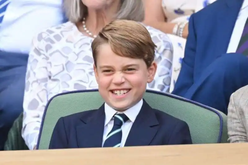 le smorfie del principe george alla finale di wimbledon 