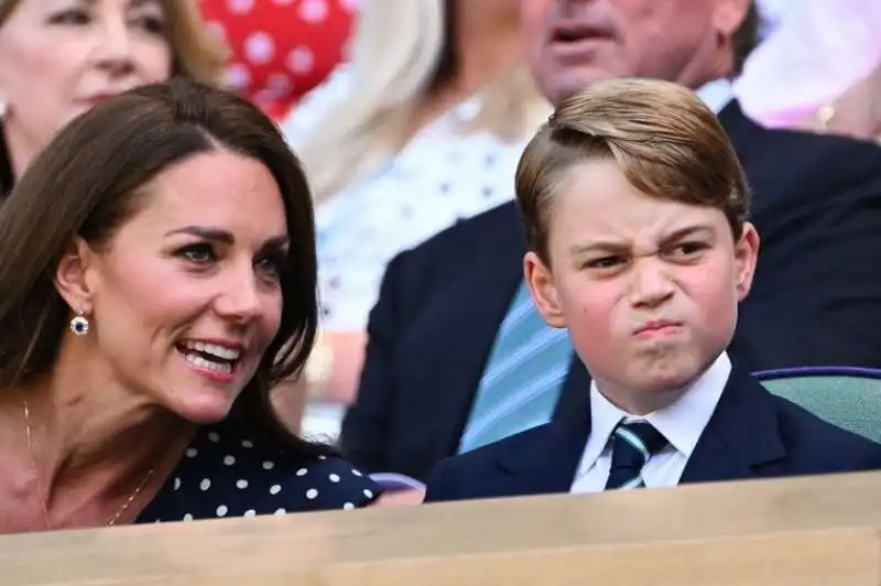 le smorfie del principe george alla finale di wimbledon 