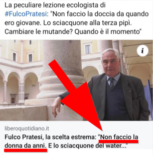 Libero - Fulco Pratesi non fa la donna